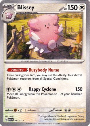 'Pokemon - 'Blissey 012/015  McDonalds Promos 2023 - Promo