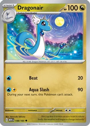 'Pokemon - 'Dragonair 148/165  SV Scarlet & Violet 151 - Uncommon