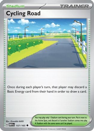 'Pokemon - 'Cycling Road 157/165  SV Scarlet & Violet 151 - Uncommon