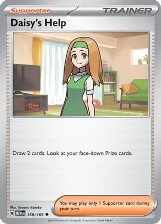 'Pokemon - 'Daisy's Help 158/165  SV Scarlet & Violet 151 - Uncommon