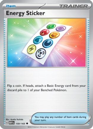 'Pokemon - 'Energy Sticker 159/165  - Reverse Holofoil SV Scarlet & Violet 151 - Uncommon