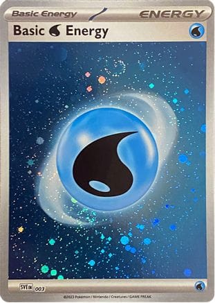 'Pokemon - 'Basic Water Energy (Cosmos Holo) 003  - Holofoil SVE Scarlet & Violet Energies - Common