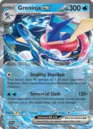 'Pokemon - 'Greninja ex 054  - Holofoil SV Scarlet & Violet Promo Cards - Promo