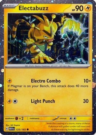'Pokemon - 'Electabuzz 125/165  - Holofoil Miscellaneous Cards & Products - Promo