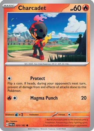 'Pokemon - 'Charcadet 025/182  SV04 Paradox Rift - Common