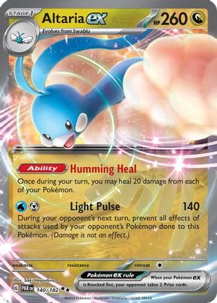 'Pokemon - 'Altaria ex 140/182  - Holofoil SV04 Paradox Rift - Double Rare