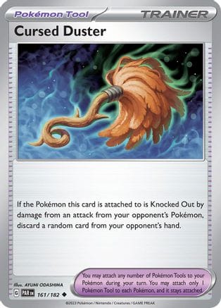 'Pokemon - 'Cursed Duster 161/182  - Reverse Holofoil SV04 Paradox Rift - Uncommon