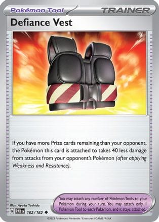 'Pokemon - 'Defiance Vest 162/182  SV04 Paradox Rift - Uncommon