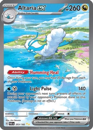 'Pokemon - 'Altaria ex 253/182  - Holofoil SV04 Paradox Rift - Special Illustration Rare