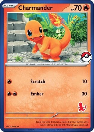 'Pokemon - 'Charmander (Blue Border)  My First Battle - Unconfirmed