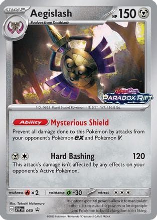 'Pokemon - 'Aegislash 060  - Holofoil SV Scarlet & Violet Promo Cards - Promo