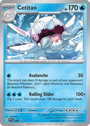 'Pokemon - 'Cetitan 063  - Holofoil SV Scarlet & Violet Promo Cards - Promo