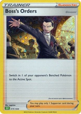 'Pokemon - 'Boss's Orders (CLV) 019/034  - Holofoil Trading Card Game Classic - Classic Collection