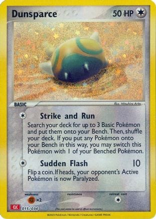 'Pokemon - 'Dunsparce 015/034  - Holofoil Trading Card Game Classic - Classic Collection