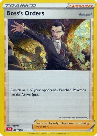 'Pokemon - 'Boss's Orders (CLC) 019/034  - Holofoil Trading Card Game Classic - Classic Collection