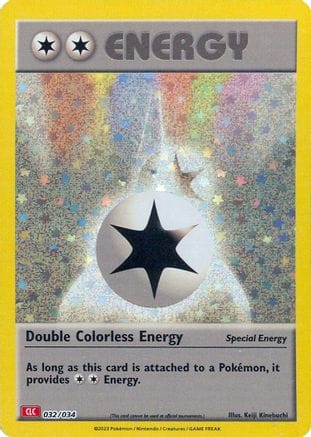'Pokemon - 'Double Colorless Energy (CLC) 032/034  - Holofoil Trading Card Game Classic - Classic Collection