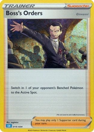 'Pokemon - 'Boss's Orders (CLB) 019/034  - Holofoil Trading Card Game Classic - Classic Collection