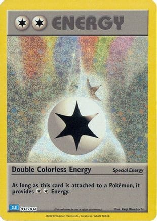 'Pokemon - 'Double Colorless Energy (CLB) 032/034  - Holofoil Trading Card Game Classic - Classic Collection