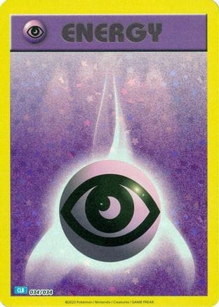 'Pokemon - 'Basic Psychic Energy 034/034  Trading Card Game Classic - Classic Collection