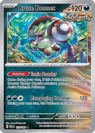 'Pokemon - 'Brute Bonnet 123/182  - Holofoil Miscellaneous Cards & Products - Rare