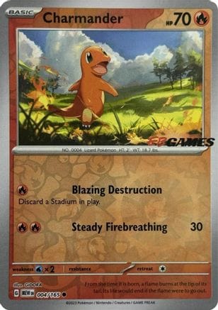 'Pokemon - 'Charmander 004/165  - Reverse Holofoil Miscellaneous Cards & Products - Promo