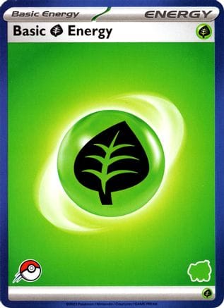 'Pokemon - 'Basic Grass Energy (Blue Border)  My First Battle - Unconfirmed