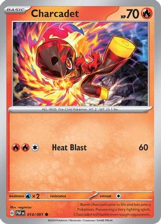 'Pokemon - 'Charcadet 014/091  SV Paldean Fates - Common