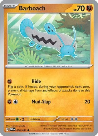 'Pokemon - 'Barboach 050/091  SV Paldean Fates - Common