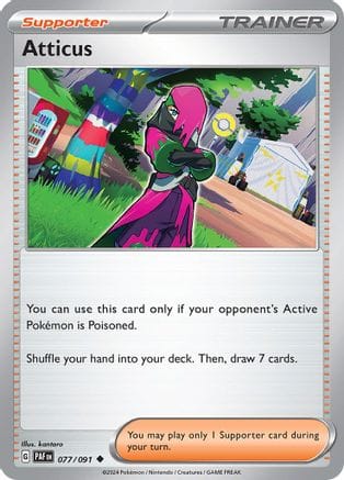 'Pokemon - 'Atticus 077/091  SV Paldean Fates - Uncommon