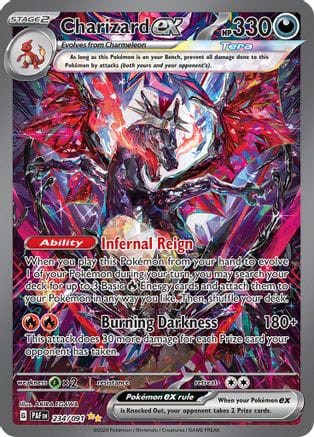 'Pokemon - 'Charizard ex 234/091  - Holofoil SV Paldean Fates - Special Illustration Rare