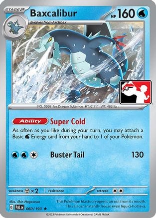 'Pokemon - 'Baxcalibur 060/193  Prize Pack Series Cards - Rare