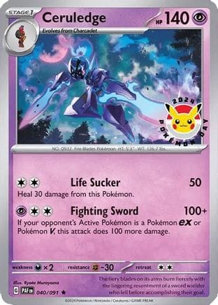 'Pokemon - 'Ceruledge 040/091  - Holofoil Miscellaneous Cards & Products - Promo