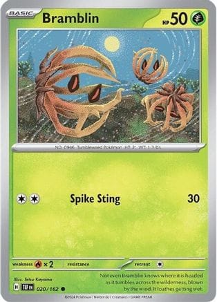 'Pokemon - 'Bramblin 020/162  SV05 Temporal Forces - Common