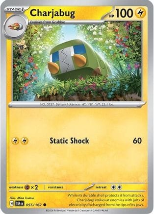 'Pokemon - 'Charjabug 055/162  SV05 Temporal Forces - Common