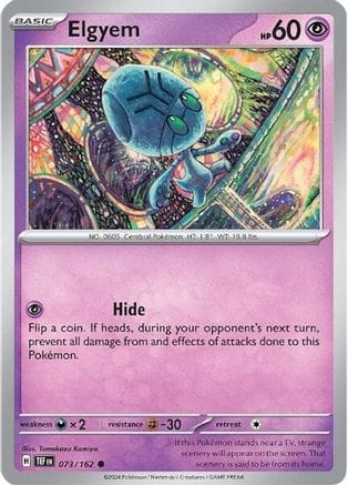 'Pokemon - 'Elgyem 073/162  SV05 Temporal Forces - Common