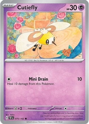 'Pokemon - 'Cutiefly 075/162  SV05 Temporal Forces - Common