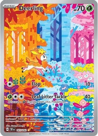 'Pokemon - 'Deerling 165/162  - Holofoil SV05 Temporal Forces - Illustration Rare