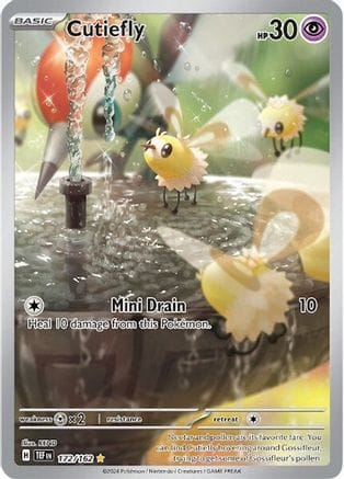 'Pokemon - 'Cutiefly 172/162  - Holofoil SV05 Temporal Forces - Illustration Rare