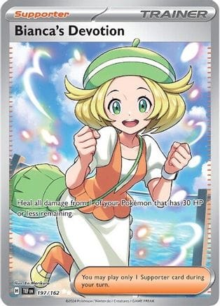'Pokemon - 'Bianca's Devotion 197/162  - Holofoil SV05 Temporal Forces - Ultra Rare