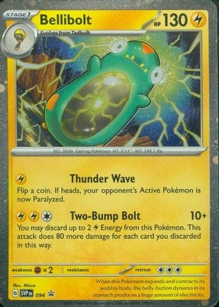 'Pokemon - 'Bellibolt 094  - Holofoil SV Scarlet & Violet Promo Cards - Promo