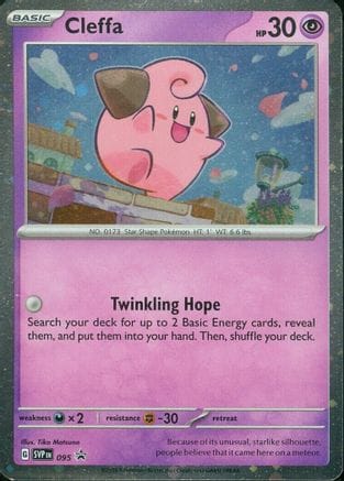 'Pokemon - 'Cleffa 095  - Holofoil SV Scarlet & Violet Promo Cards - Promo
