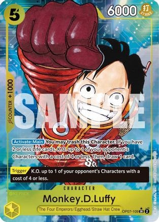 Monkey.D.Luffy (109) (Parallel) (OP07-109) - 500 Years in the Future Foil