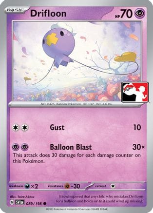 'Pokemon - 'Drifloon 089/198  - Holofoil Prize Pack Series Cards - Common