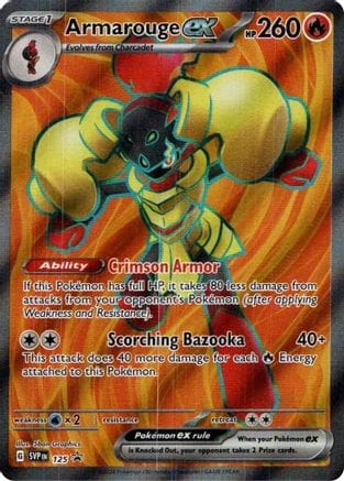 'Pokemon - 'Armarouge ex 125  - Holofoil SV Scarlet & Violet Promo Cards - Promo