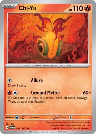 'Pokemon - 'Chi-Yu 039/167  SV06 Twilight Masquerade - Uncommon
