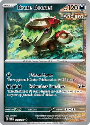 'Pokemon - 'Brute Bonnet 118/167  SV06 Twilight Masquerade - Uncommon