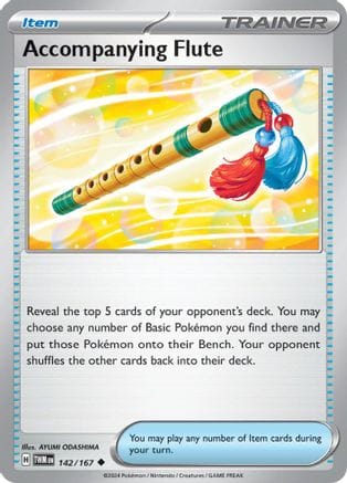 'Pokemon - 'Accompanying Flute 142/167  SV06 Twilight Masquerade - Uncommon