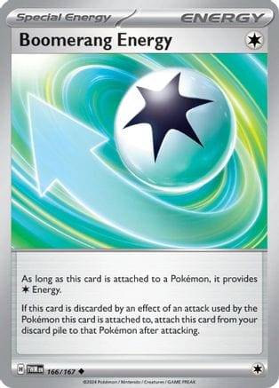 'Pokemon - 'Boomerang Energy 166/167  SV06 Twilight Masquerade - Uncommon