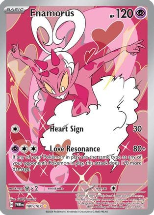 'Pokemon - 'Enamorus 180/167  - Holofoil SV06 Twilight Masquerade - Illustration Rare