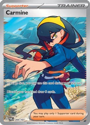 'Pokemon - 'Carmine 204/167  - Holofoil SV06 Twilight Masquerade - Ultra Rare